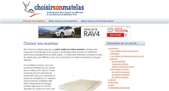 Desktop Screenshot of choisirsonmatelas.com